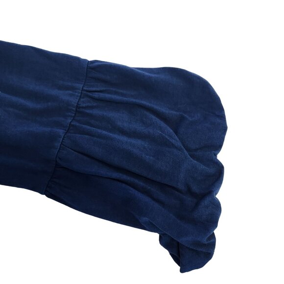 Soft Surroundings Women's L Teal Blue Long Sleeve Elastic Waist Pullover Knit To - Picture 9 of 10